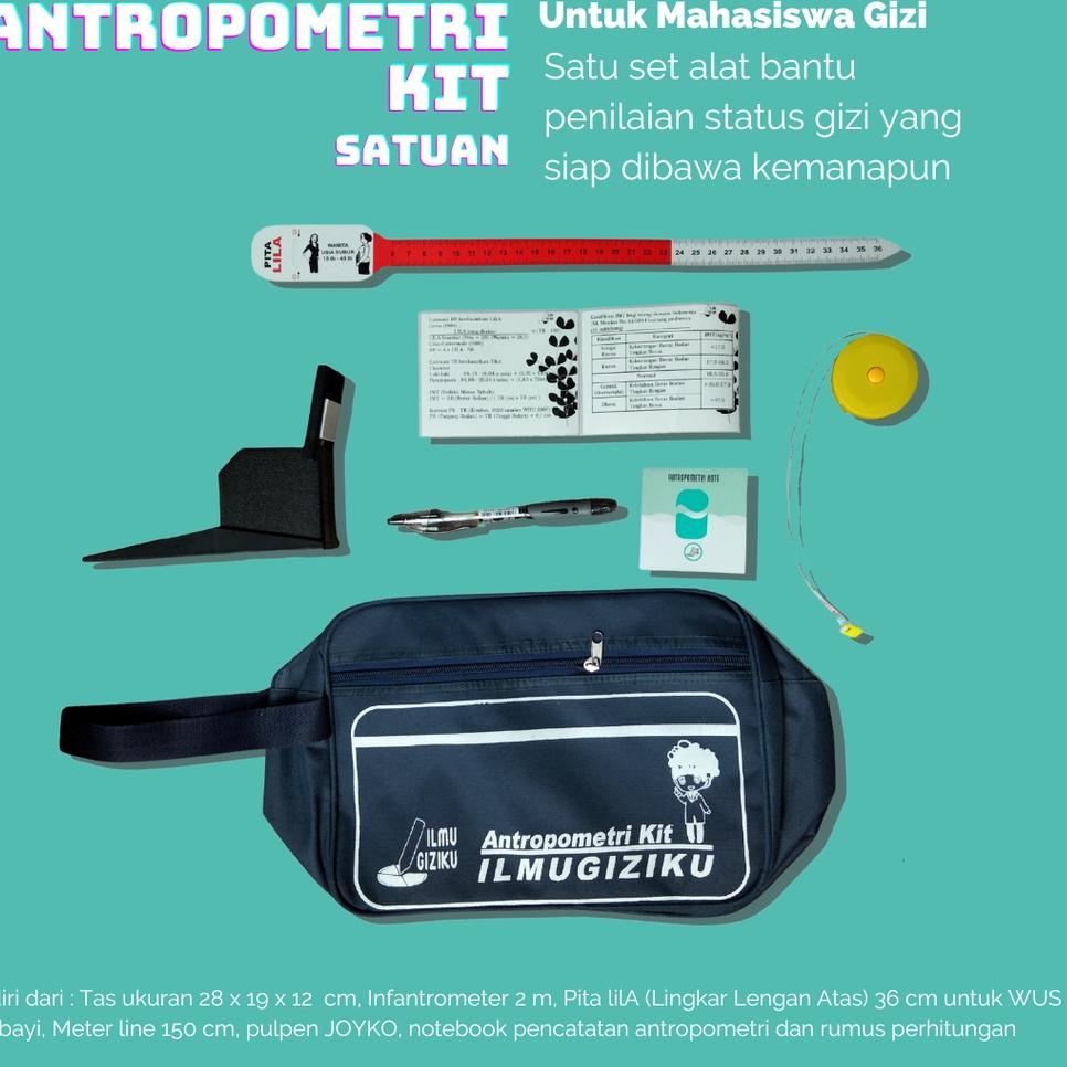 

✼Terlaku.✰ Antropometri Kit untuk mahasiswa Gizi | Alat Penilaian Status Gizi 50 ➙