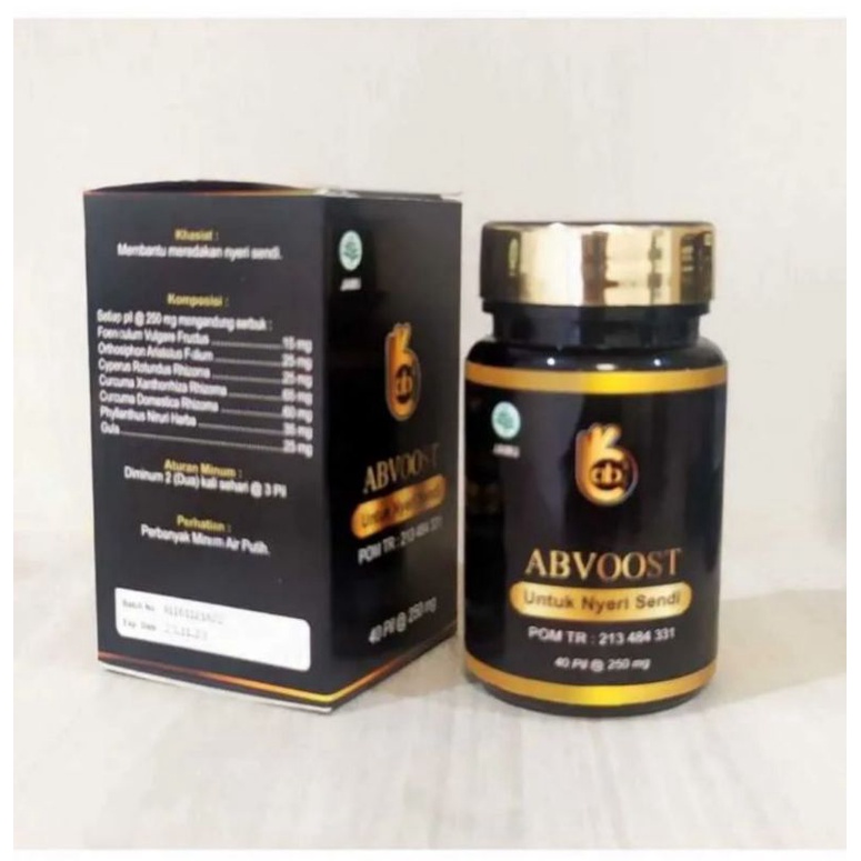 ABVOOST 1 BOTOL isi 40 pil original untuk nyeri sendi original asli