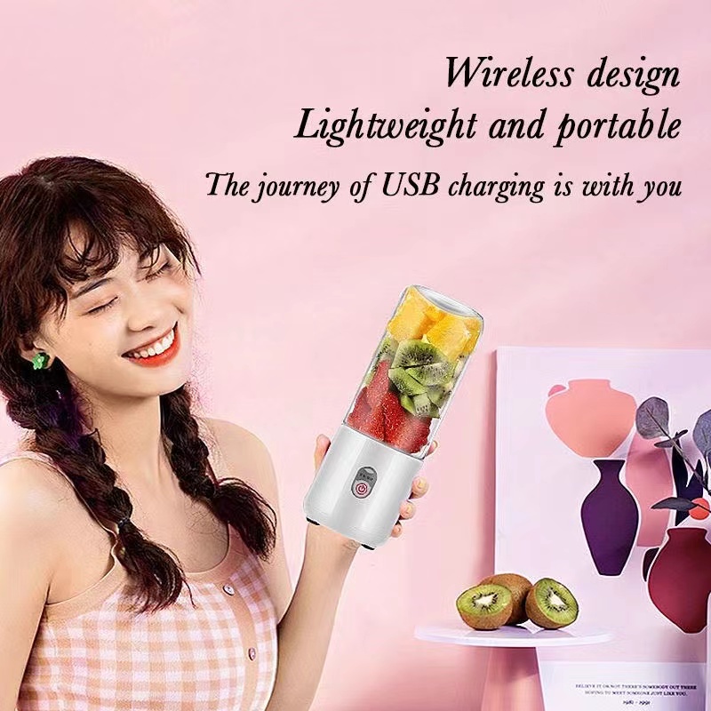 Mini Juicer Blender Portable 400ML Kaca Isi Ulang USB Juice Cup Ekstraktor Jus Listrik Ekstraktor Jus Portabel Blender Ekstraktor Jus Portabel