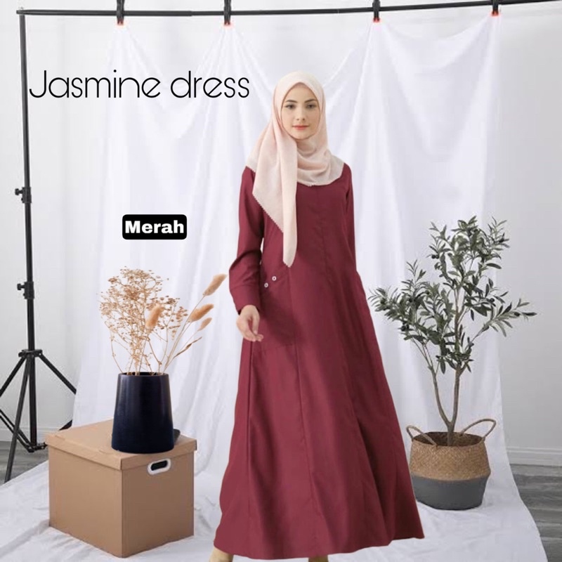 Gamis syar'i terbaru gamis polos bahan katun toyobo fodu