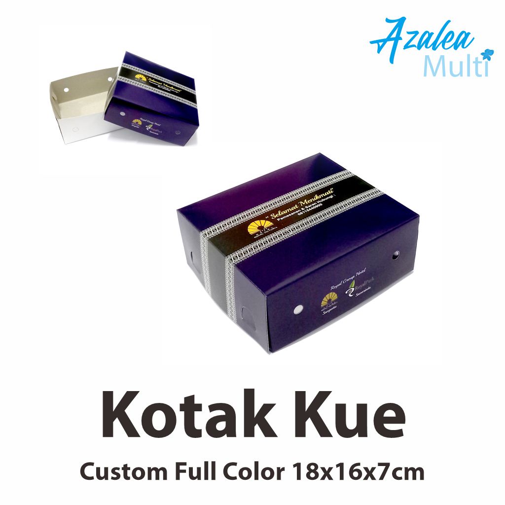 Kotak Kue Custom 18x16x7cm / Snack Box / Kotak Nasi / Lunch Box
