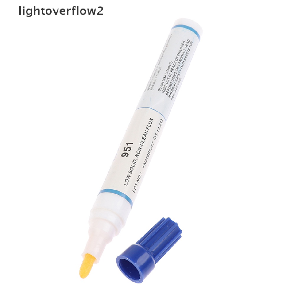 (lightoverflow2) 951 10ml Pen Flux Rosin Solder Bebas Timah Untuk Solar Cell