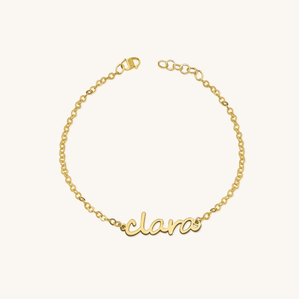 Gelang Custom Emas 21K - Custom Name Bracelet Personalized Gelang Nama- Emas Kadar 875 21 Karat