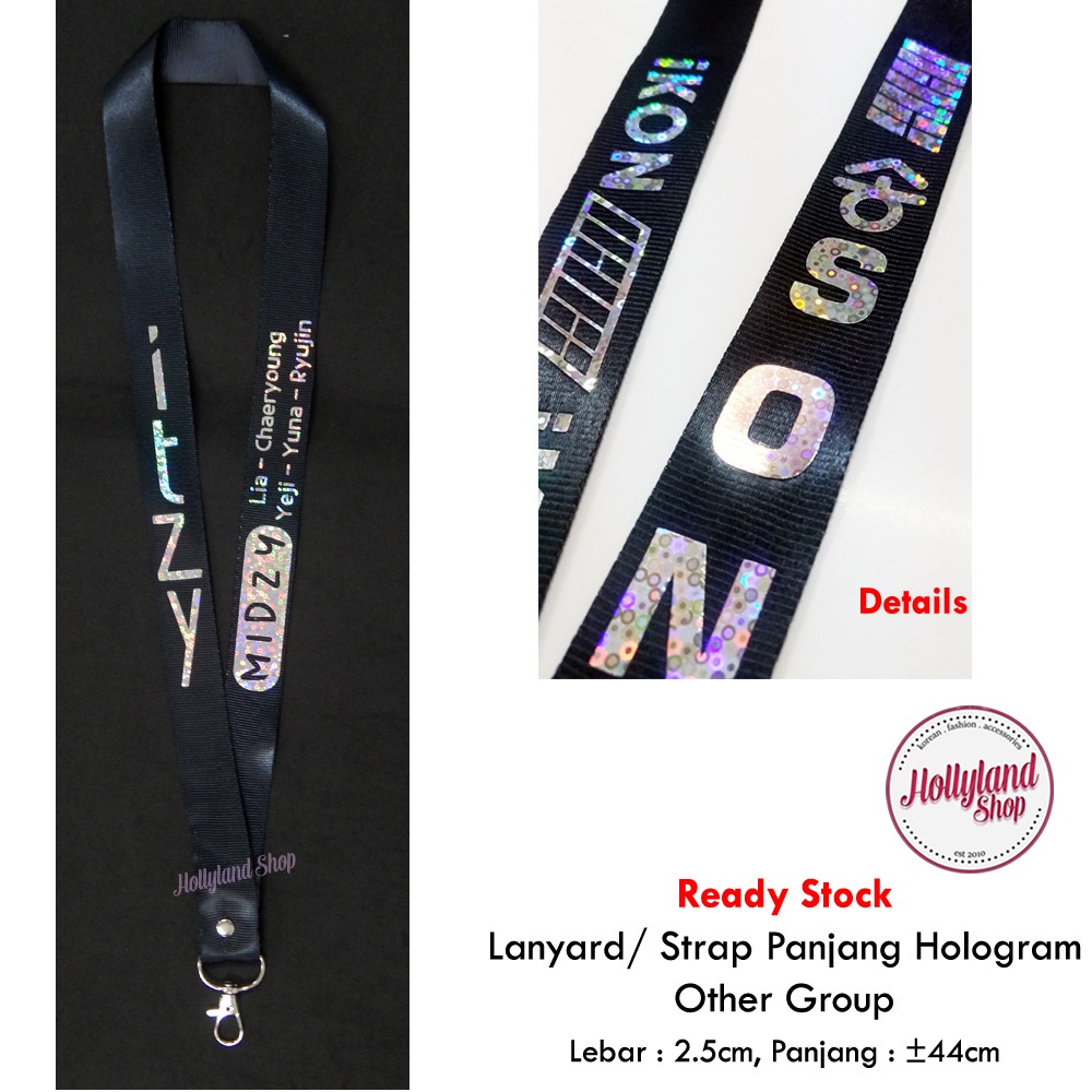 

Lanyard Strap Tali Panjang Gantungan ID Card KPOP Hologram ENHYPEN ITZY The Boyz Treasure dll