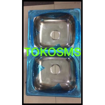 Bak Cuci Piring 2 Lubang Valle Model Royal