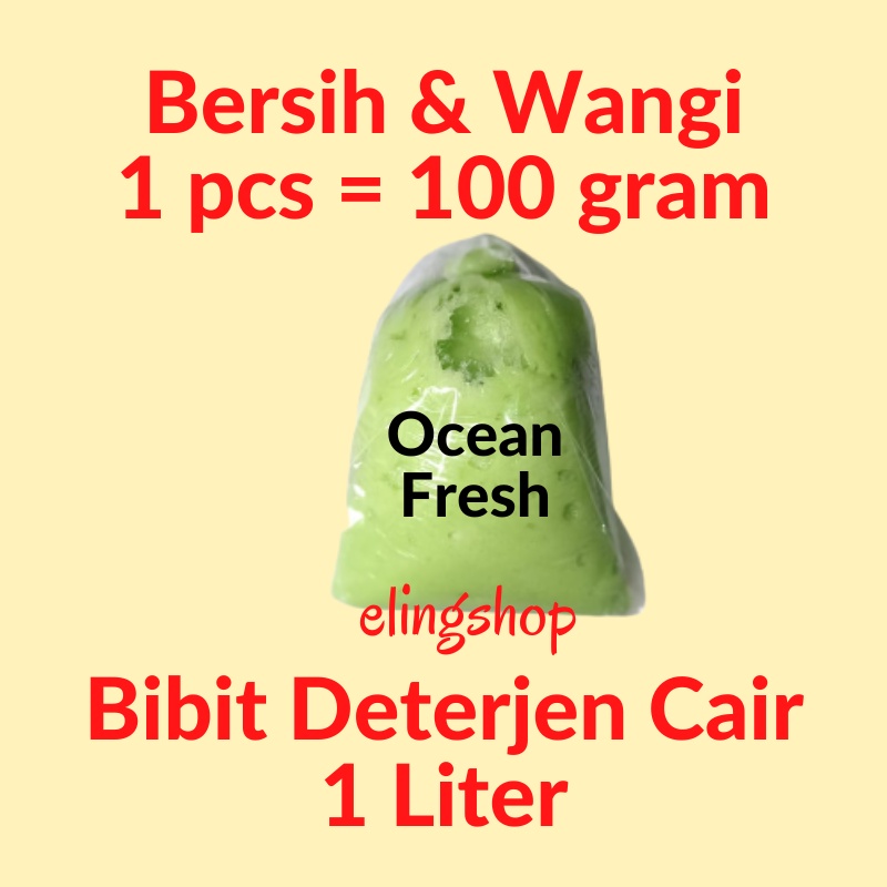 Biang Deterjen Detergen Detergent Cair Laundry Pakaian Aroma Ocean Fresh Untuk 1 Liter