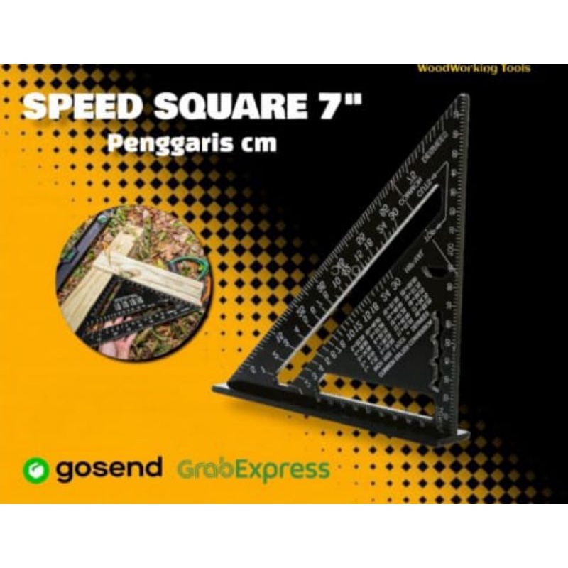 

Penggaris siku segitiga hitam 7inch