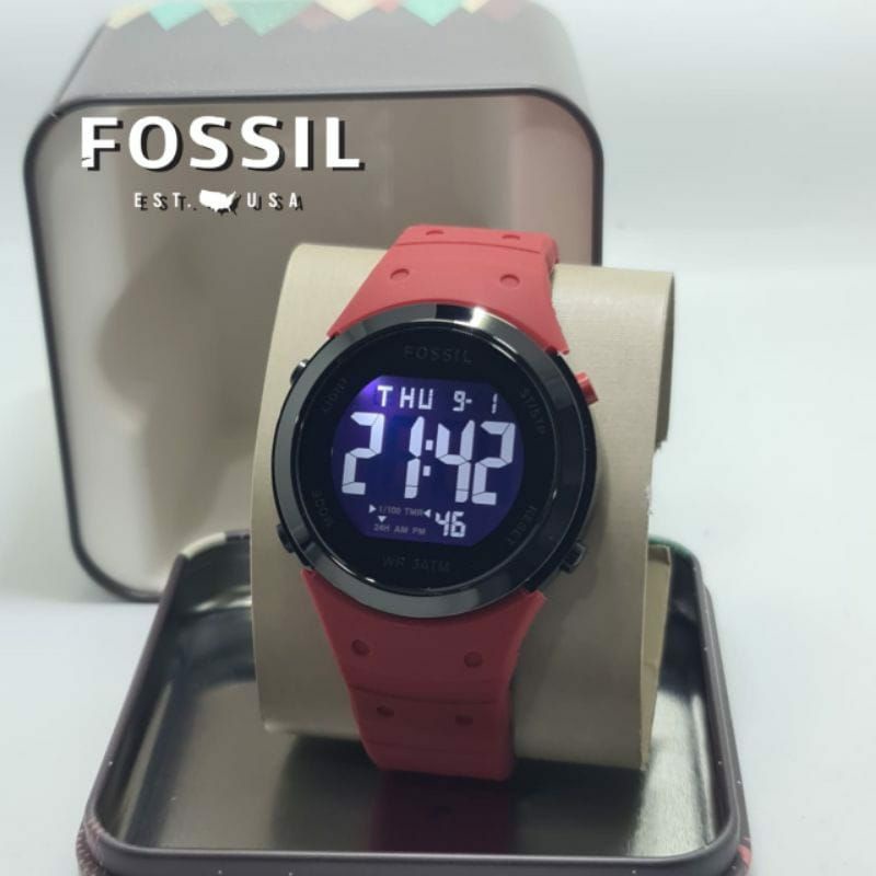 Best Deal! Jam Tangan Fossl Digital Tahan Air Kasual Favorit Kesukaan Bisa COD