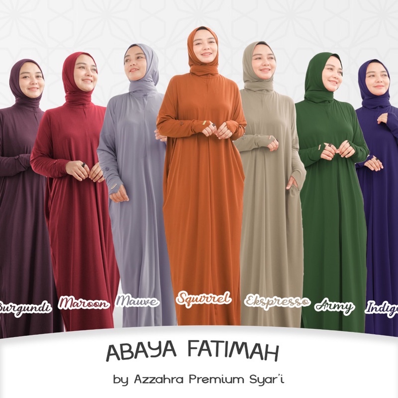 Abaya fatimah by azzahra premium syarii