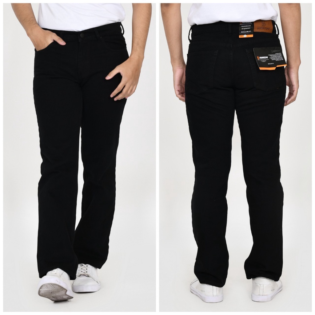 Celana jeans reguler pria size 28-38