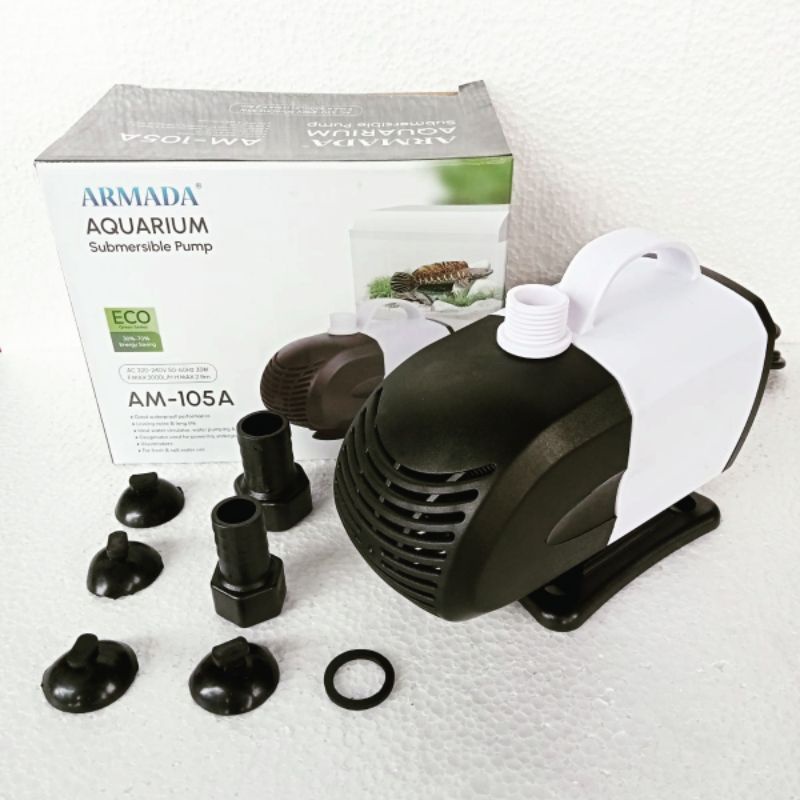 Submersible ARMADA AM 105 A mesin pompa filter celup Ph power head kolam aquarium