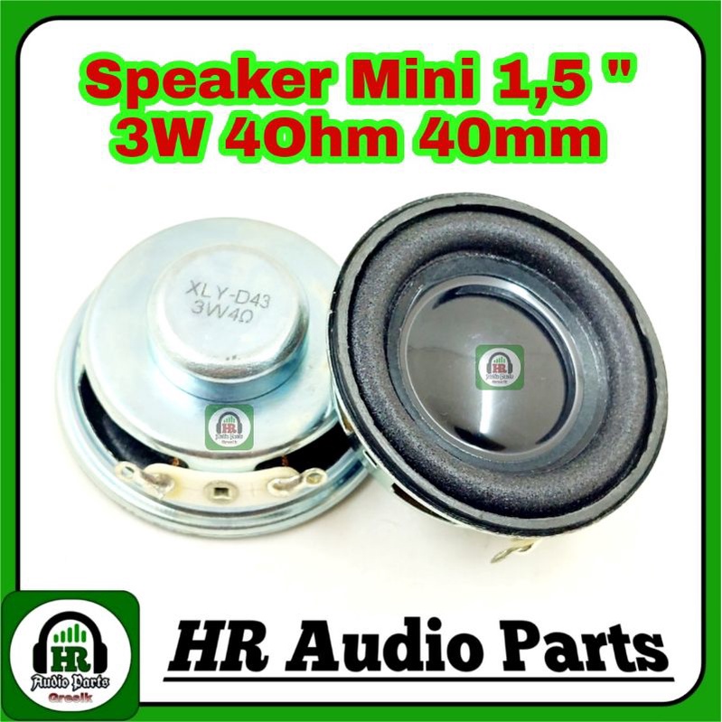 Speaker Mini 1,5&quot; inch 3W 4R New Black Speakers 3Watt 4ohm for Amplifier 3w or 5w