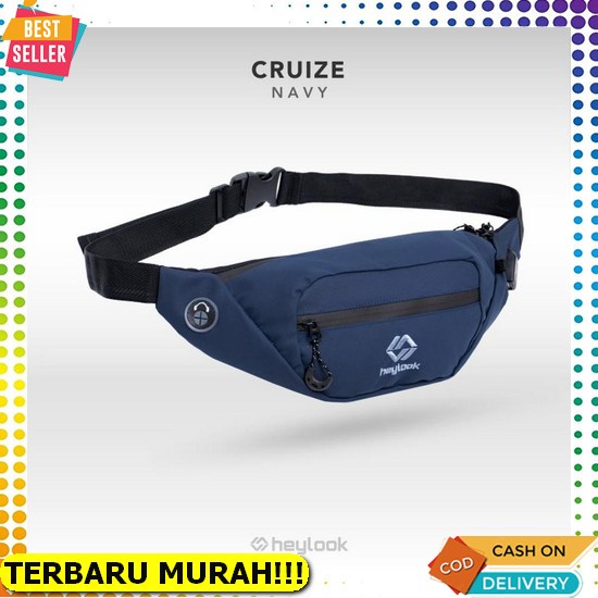 Waist Bag Kulit Pria Original Import Model Terbaru Warna Coklat Atau Tas Selempang Kulit Cowok Distr