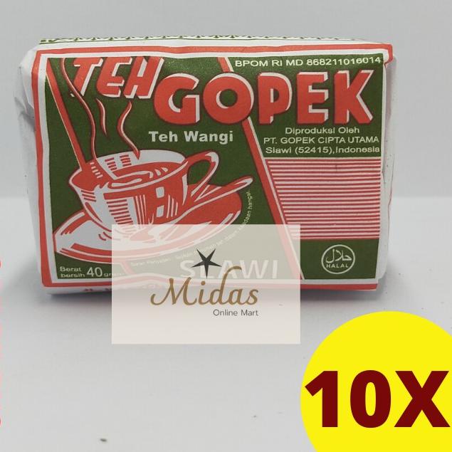 

10.10 Terlaris Teh Gopek Slawi 10 X 40 gram 