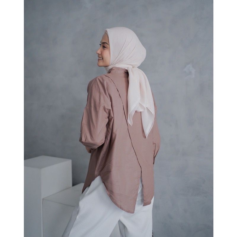 Blouse Rami OVERSIZE Belah Belakang -TASYA BLOUSE //JF576