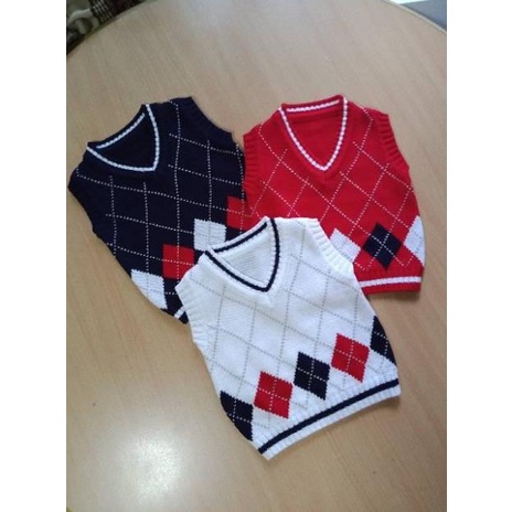 Rompi Rajut Anak Laki Laki Vest Model Sido