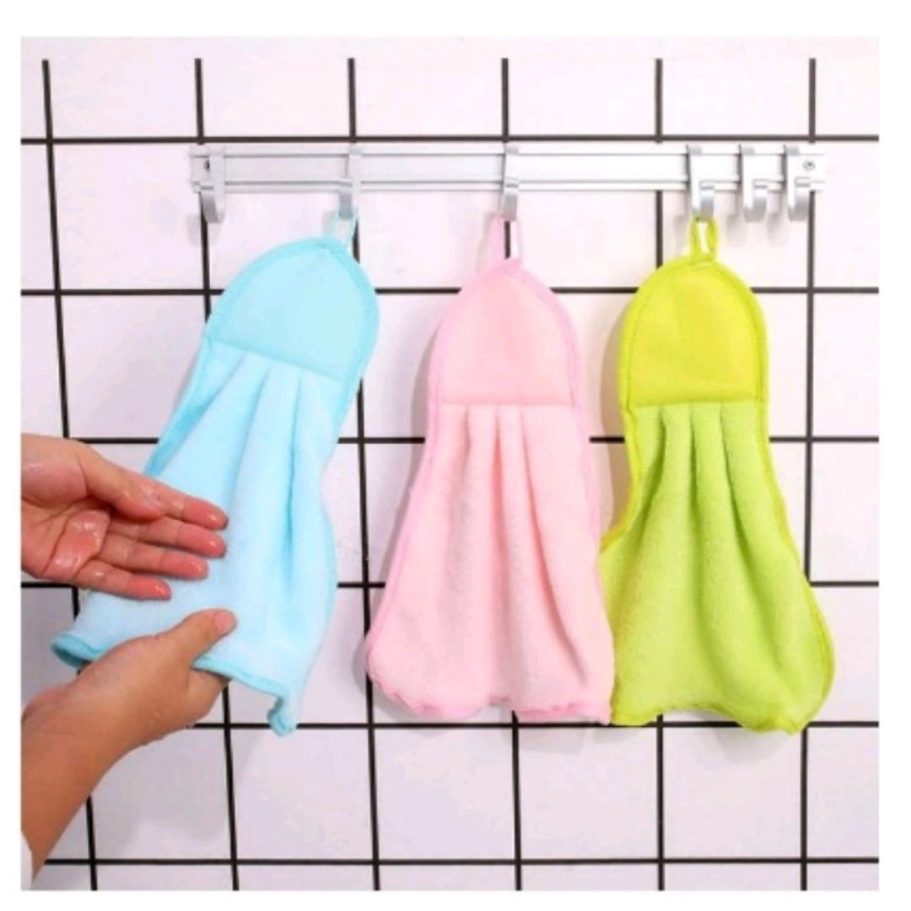 Kain Lap Tangan Gantung Warna Polos Handuk Tangan