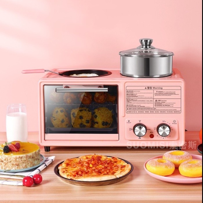 Breakfast Machine 3 in 1 kompor listrik / Multifungsi Oven Alat masak