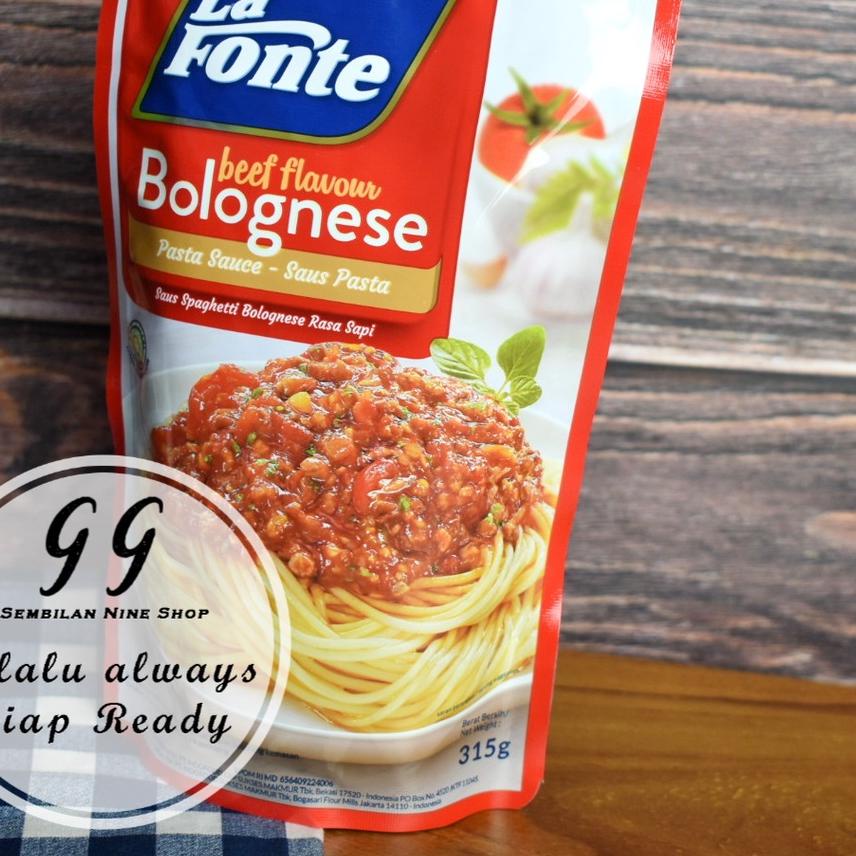 

Serbuuu La Fonte BOLOGNESE 315 Gram Pasta Sauce BEEF FLAVOUR Saus Pasta Spaghetti Rasa Sapi Bolones Lafonte``