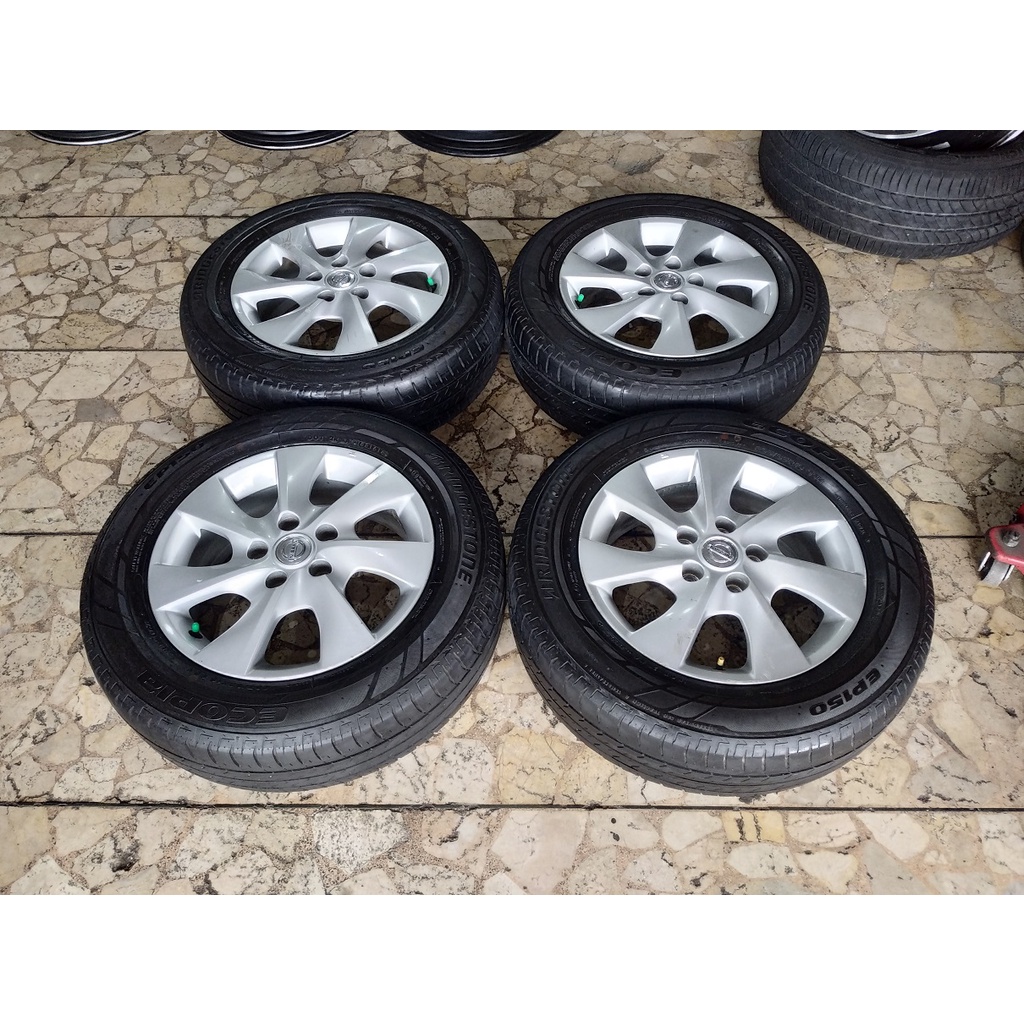 VELG MOBIL ORI SERENA RING 16X6 PCD 5x114 + BAN BRIDGESTONE 205/65R16 INOVA BRV RUSH TERIOS XPANDER KUDA DLL