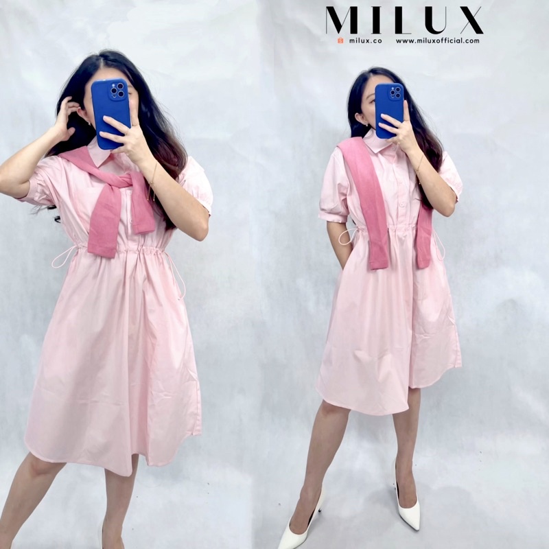 SCARF DRESS IMPORT WANITA GAUN TERUSAN SIMPLE MX546