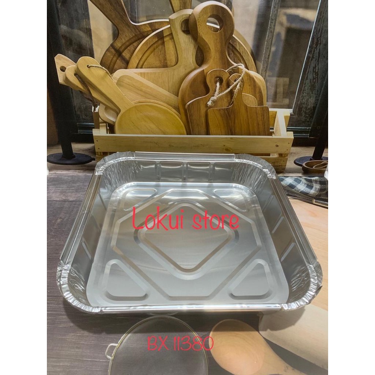 WADAH ALUMINIUM TRAY BX-11380 KOTAK BESAR - WADAH ALUMINIUM FOIL TRAY BX 11380