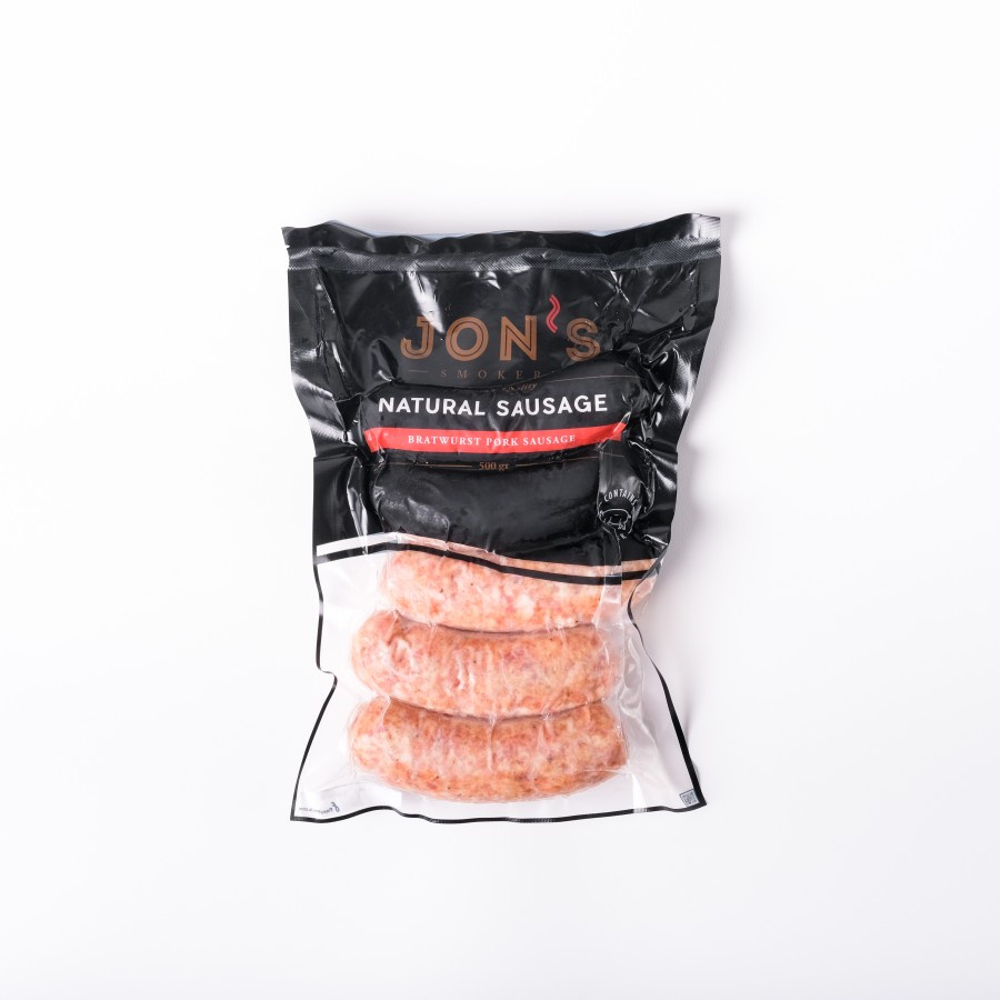 

Jon's Smokery Bratwurst Pork Sausage 500 gr