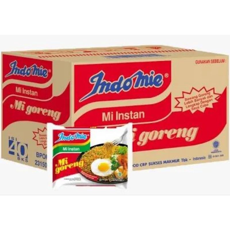 Jual INDOMIE GORENG 1 DUS ISI 40 BKS | Shopee Indonesia