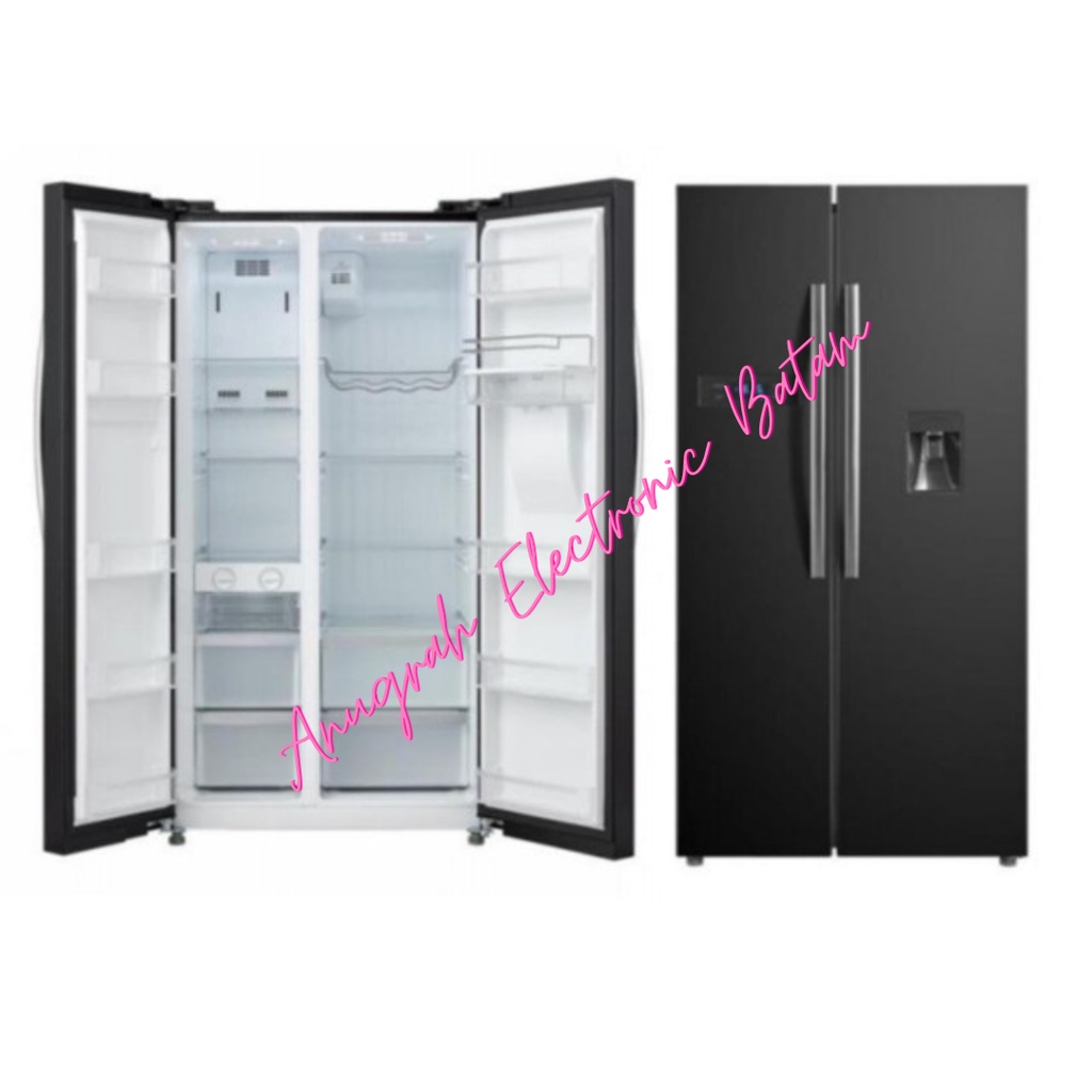 TOSHIBA GR RS682WE PMF KULKAS SIDE BY SIDE INVERTER WATER DISPENSER 52 BATAM