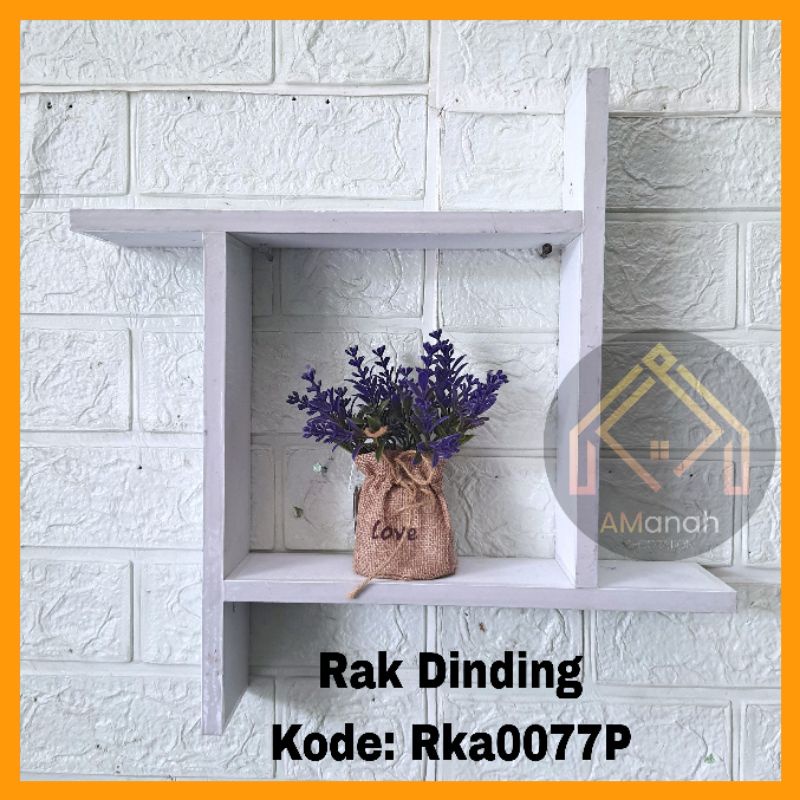 [COD] RAK DINDING MINIMALIS PERSEGI KOTAK KODE RKA0077 - RAK PAJANG KAYU SERBAGUNA - RAK HIAS