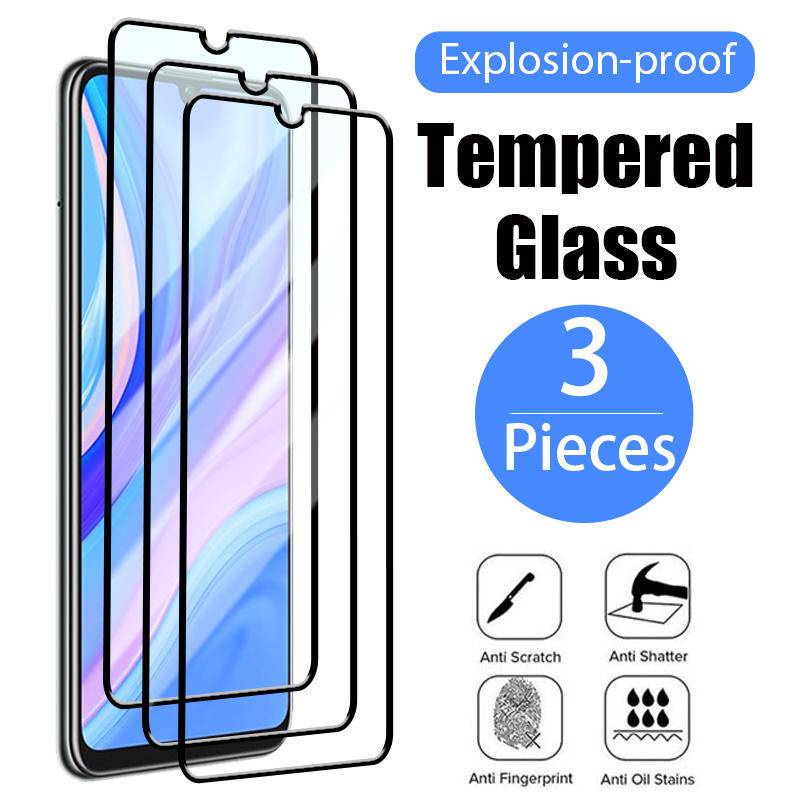 3pcs Pelindung Layar Tempered Glass Untuk Huawei P50 P30 P40 P20 Pro Lite 5G P Smart Z 2019 2020 2021