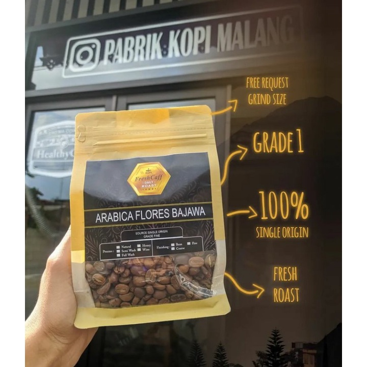 

Jual Biji Kopi Arabica Flores Bajawa Kemasan 100 Gram / Pack Malang