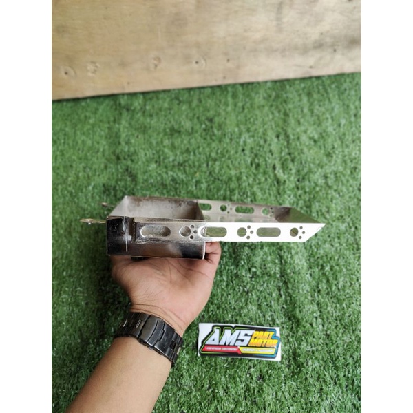 pangkon dudukan aki cb gl 100 MP Tiger model berdiri crome dudukan aki cb