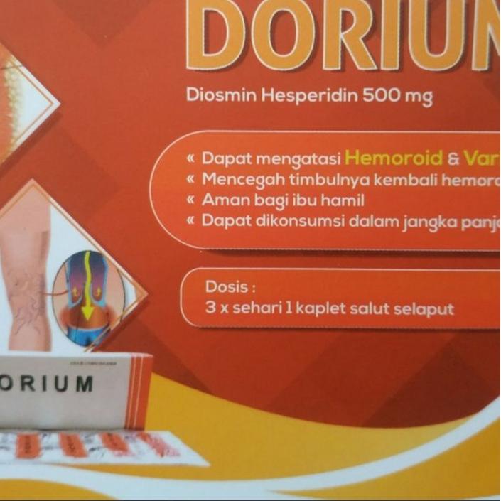 

limited Edition✔️Obat WASIR DORIUM isi DIOSMIN HESPERIDIN 500 MG sama dengan ARDIUM kemasan 1 strip isi 10 kapsul|RA6