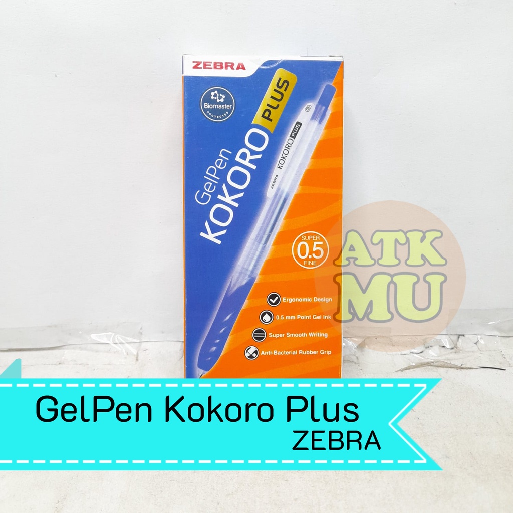 

Pulpen Kokoro Plus Zebra 0.5mm Gel Pen