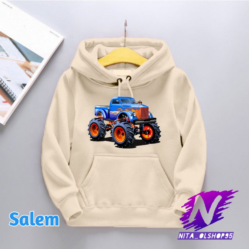 hoodie anak mobil monster