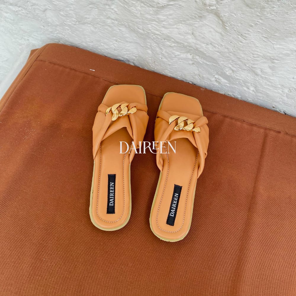 DAIREEN sandal wanita Flat Elena premium best seller model terbaru 2022 warna Cream purple green mint  apricot dan coksu ukuran 37-40