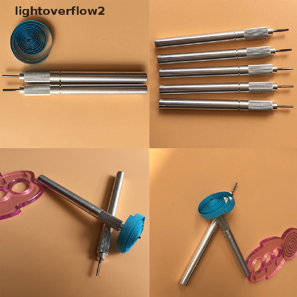 (lightoverflow2) Pen Penggulung Kertas Quilling Bahan Metal (ID)