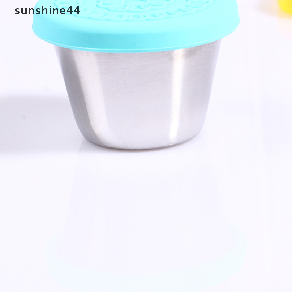 Sunshine Botol Saus / Bumbu Bahan Stainless Steel Reusable Dengan Tutup