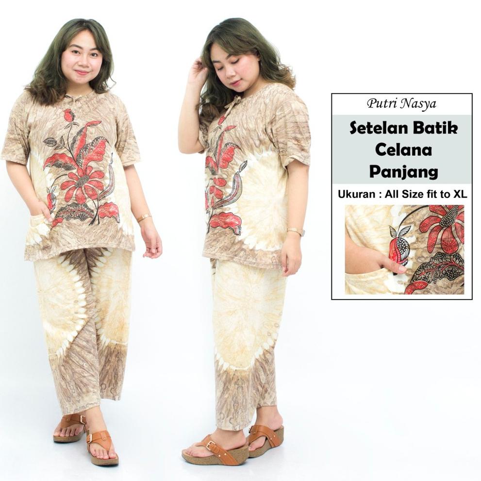 PLG.18Oc22ᵀ ▪ setelan batik jumbo celana panjang / baby doll jumbo / kulot jumbo / piyama jumbo  / p