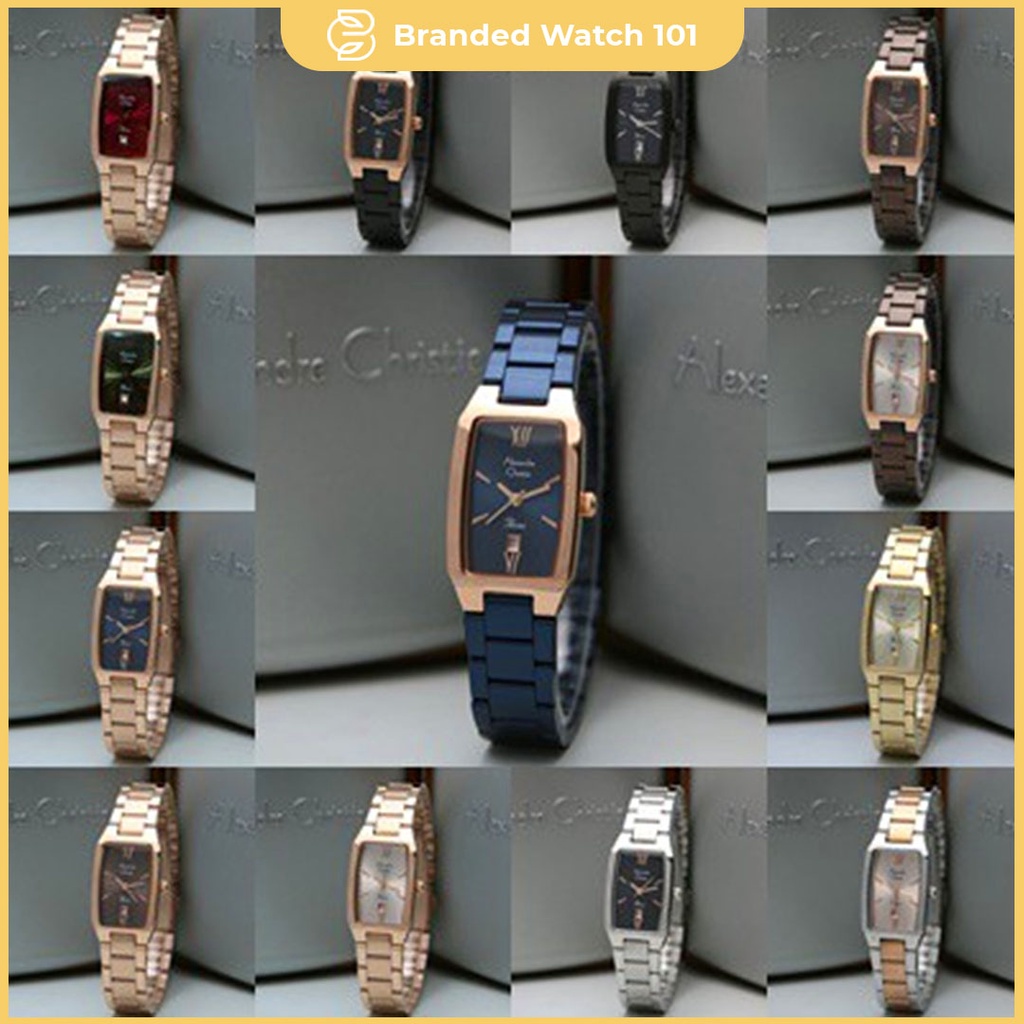 ORIGINAL Jam Tangan Wanita Alexandre Christie Stainles AC 2455 / AC2455 / 2455 Garansi Resmi 1 Tahun, Stainless