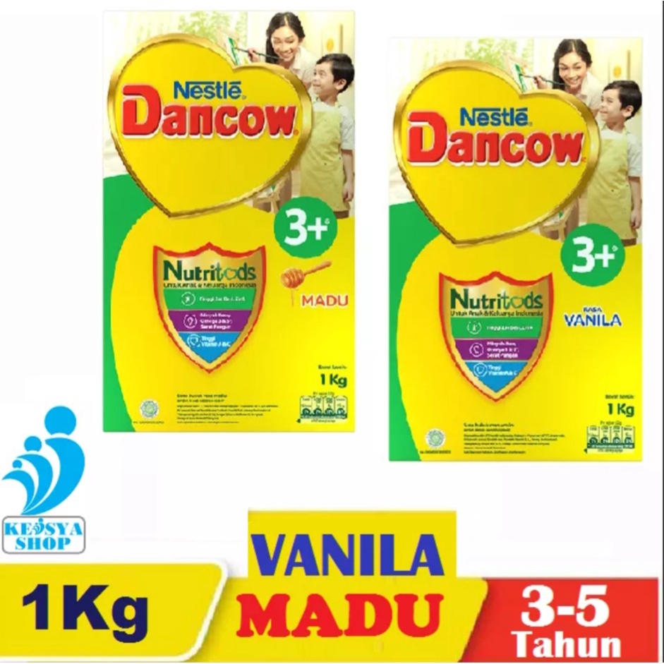 Dancow 3+ Vanila,Madu 1KG