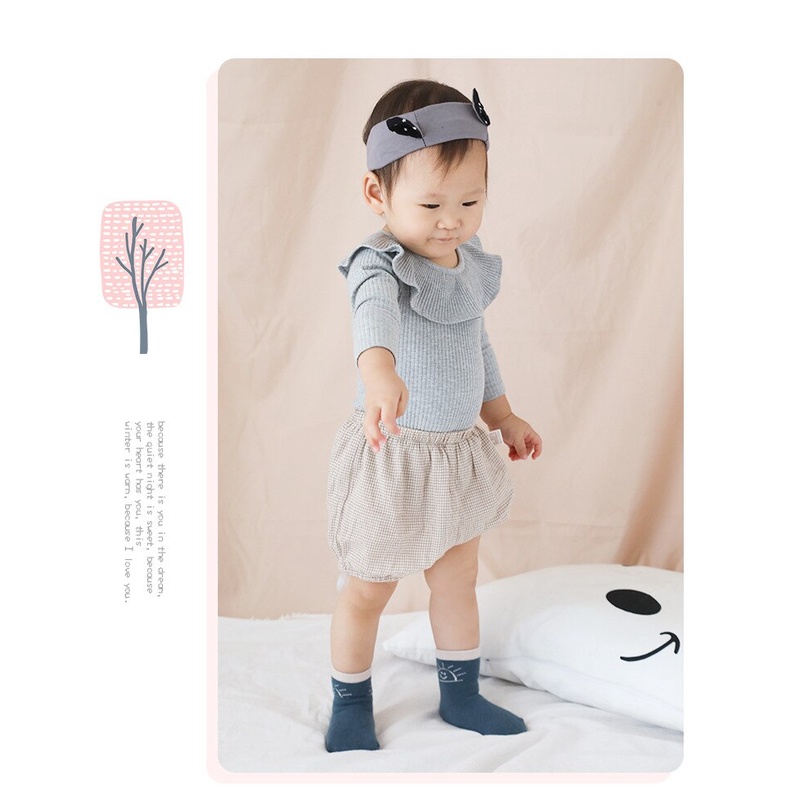 READY!!! kaos kaki anak unisex lucu karakter ala korea import / kaos kaki 1 SET ISI 5 usia 0-5 tahun / brownieground