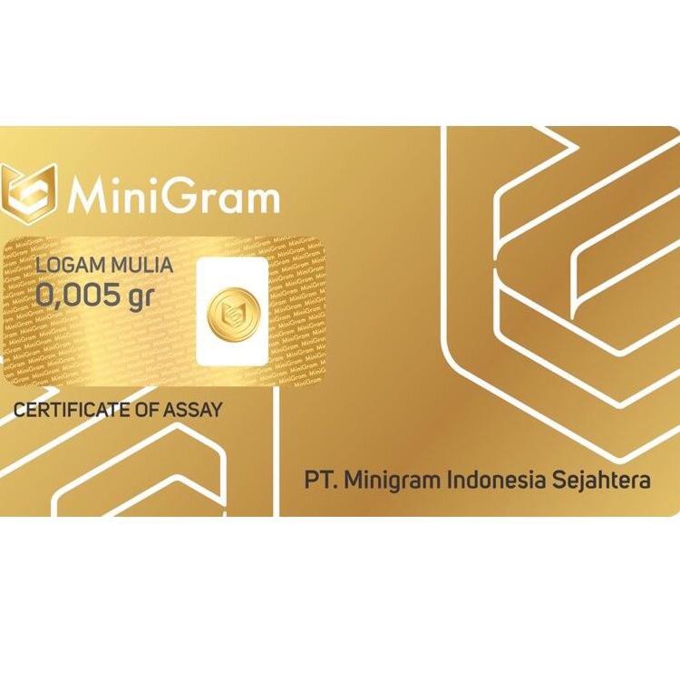 ㊊ MINIGRAM 0,005 Gram / Logam Mulia 24 Karat / Marchandise Mini Gold / Emas Mini BEST SELLER 3795 ✿