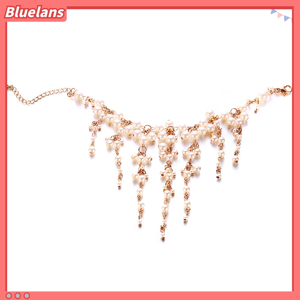 Bluelans Fashion Faux Pearl Tassel Bracelet Women Party Cocktail Jewelry Charm Gift