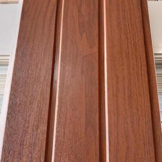shunda plafon pvc motif serat kayu coklat