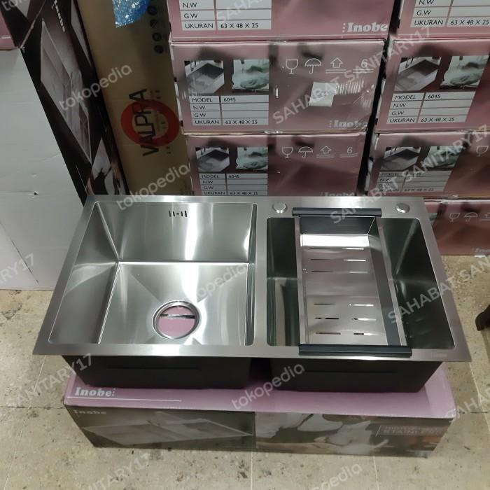 Kitchen Sink 8245 Stainless SUS 304 /Bak Cuci Piring 2 lubang Stainles