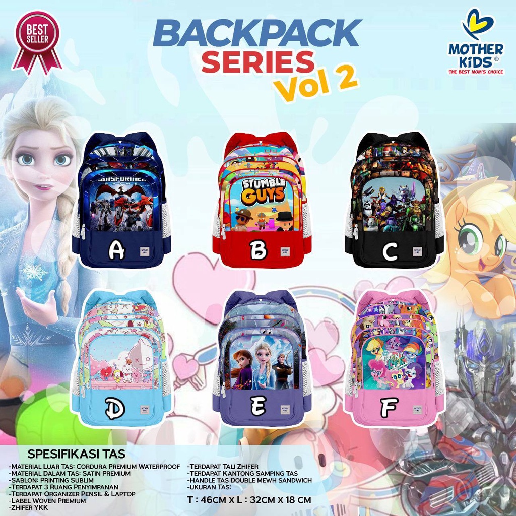 Karakter Bag School Mother Kids Volume 2