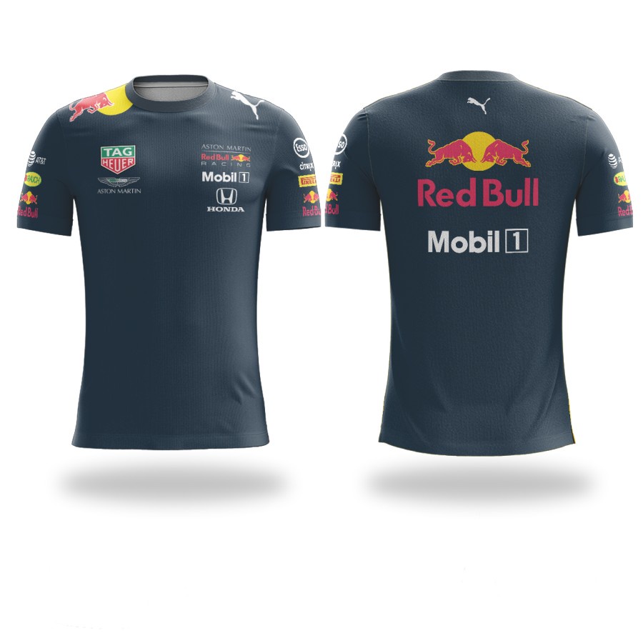 JERSEY BAJU REDBULL HONDA F1 2019 NAVY FULLPRINT XS - 6XL