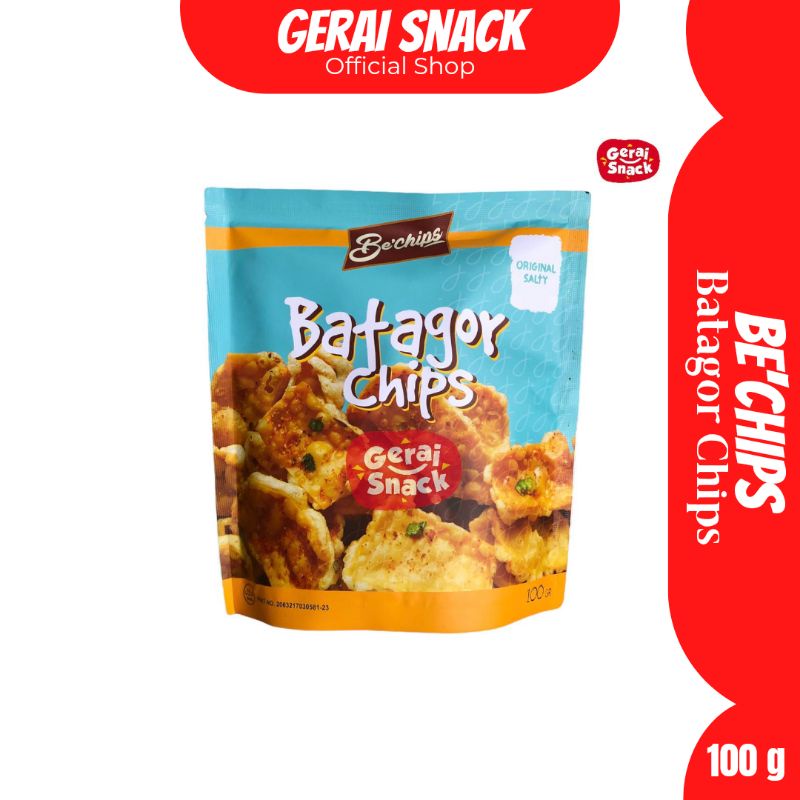 Batagor Kering BeChips Rasa Original Salty Asli Bandung Gurih Renyah 70 g